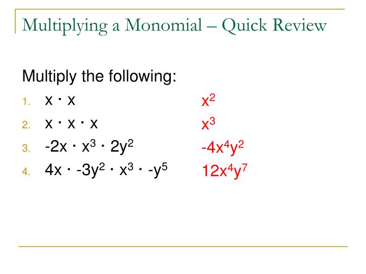 PPT 8.2 Multiplying and Factoring PowerPoint Presentation ID2693501