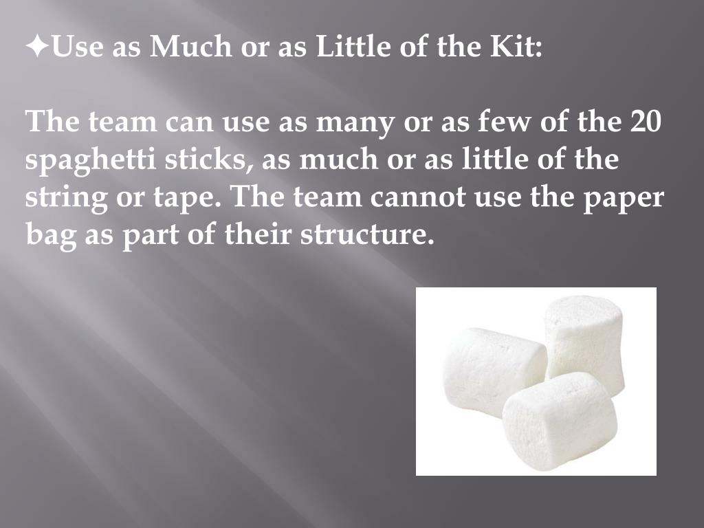 PPT Marshmallow Challenge PowerPoint Presentation, free download ID2693929