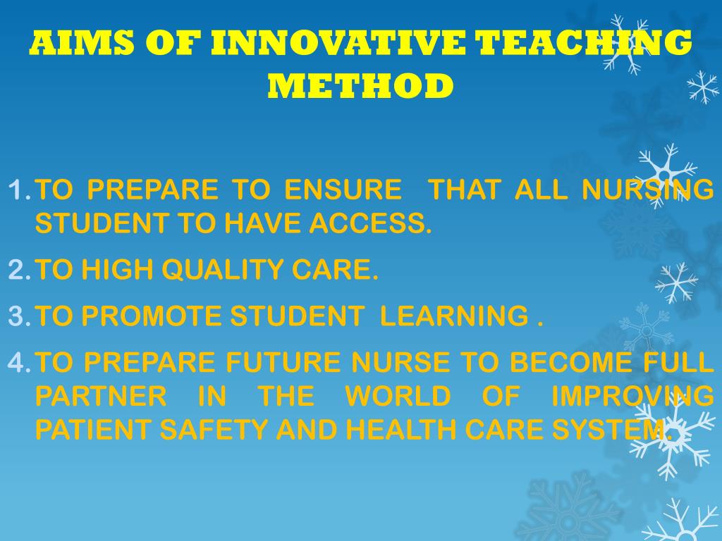 PPT Innovative Teaching Method In Nursing Practice PowerPoint