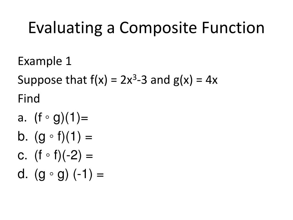 PPT Composite Functions PowerPoint Presentation, free download ID
