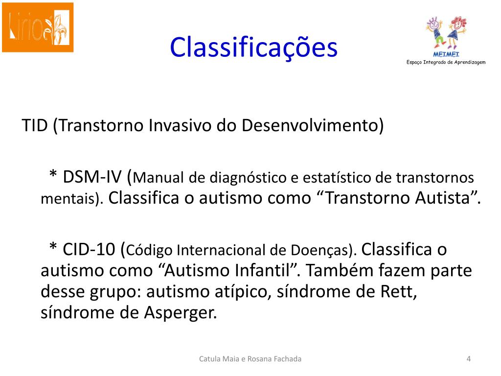 PPT Transtornos Invasivos do Desenvolvimento Autismo e SÃ­ndrome de