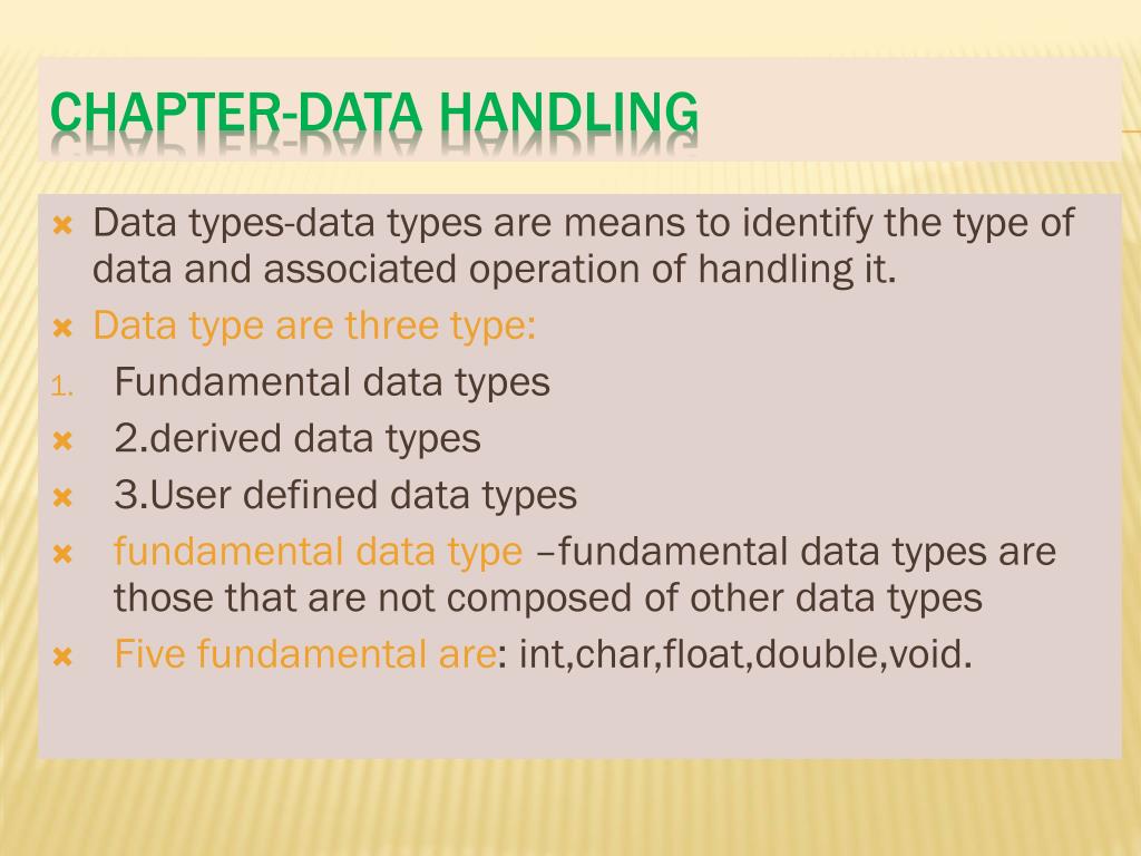 PPT CHAPTERdata handling PowerPoint Presentation, free download ID