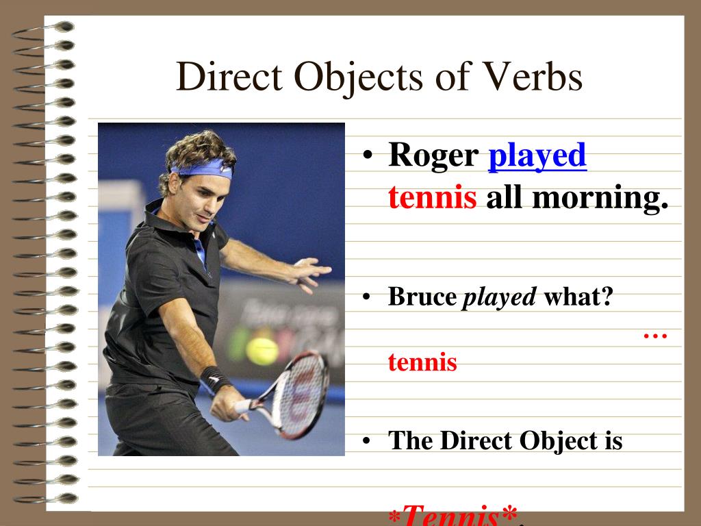 PPT Direct Objects of Verbs PowerPoint Presentation, free download