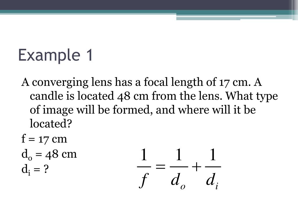 PPT Thin Lens Equation PowerPoint Presentation, free download ID