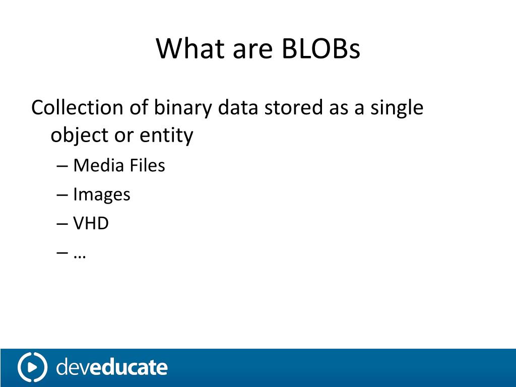 PPT Blobs in Azure PowerPoint Presentation, free download ID2697108