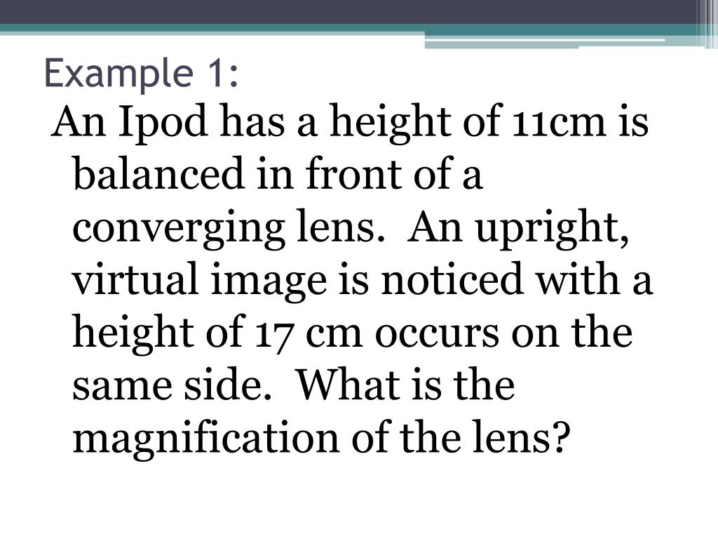 PPT The Thin Lens Equation PowerPoint Presentation, free download ID2698846