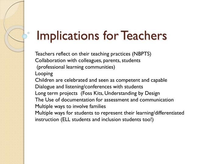 PPT The Reggio Emilia Approach to Early Childhood Education