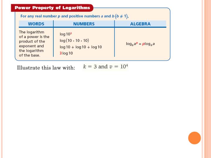 PPT 7.4 Properties of Logarithms PowerPoint Presentation ID2703986