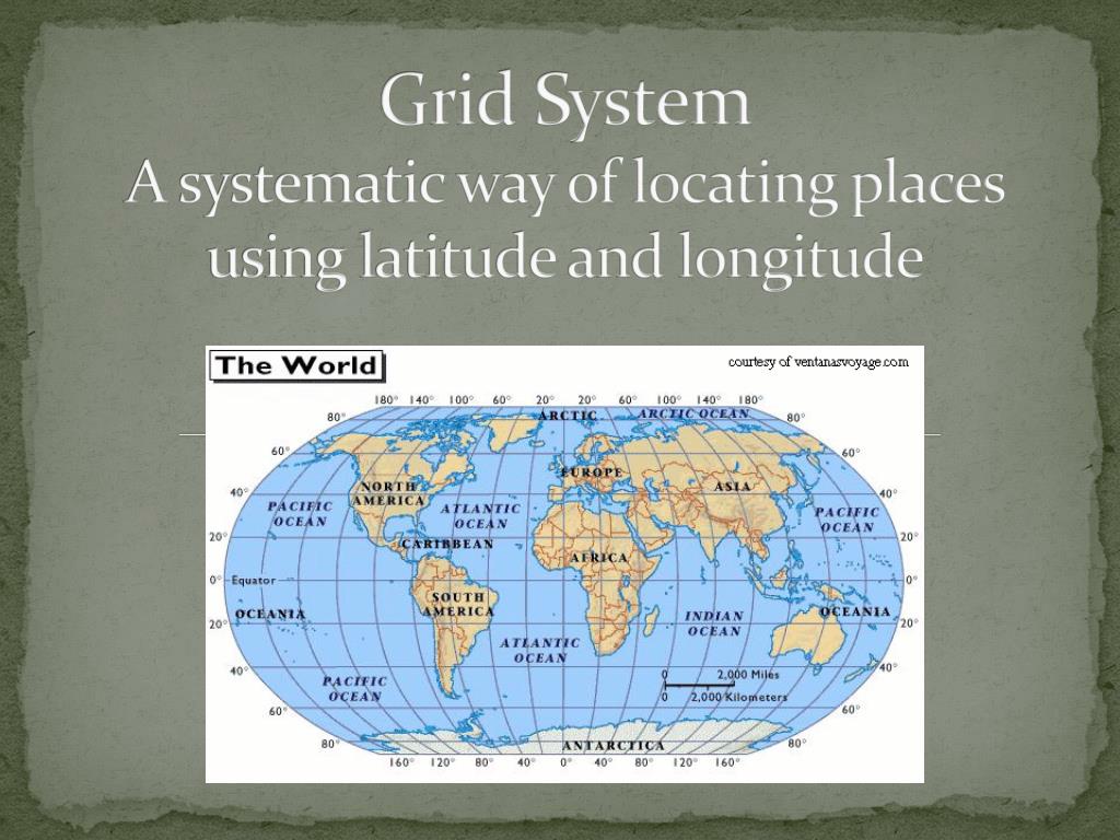 PPT Grid System A systematic way of locating places using latitude