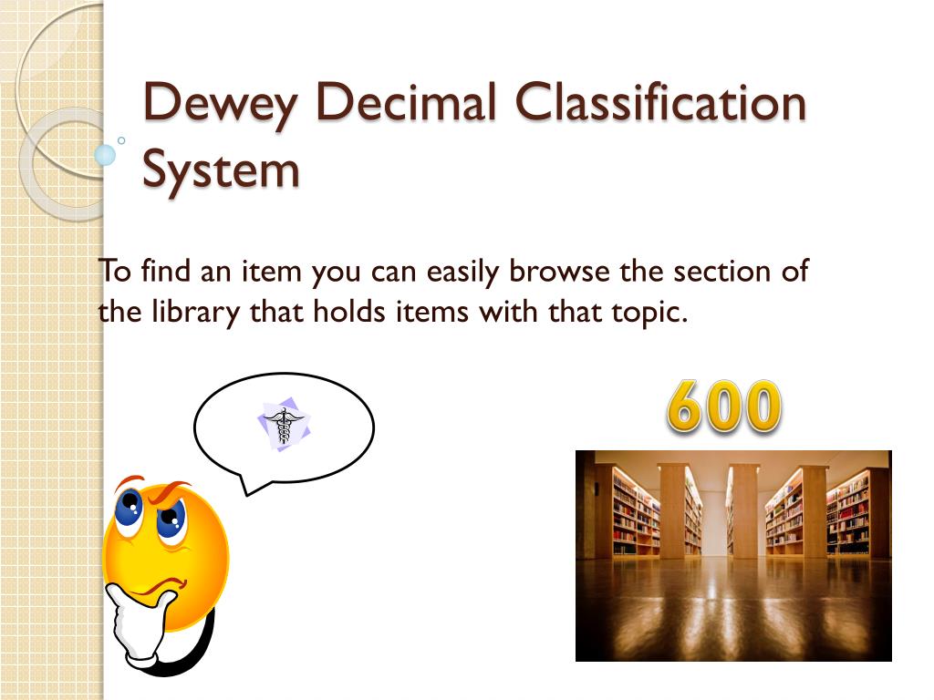 PPT Using & Understanding the Dewey Decimal System PowerPoint