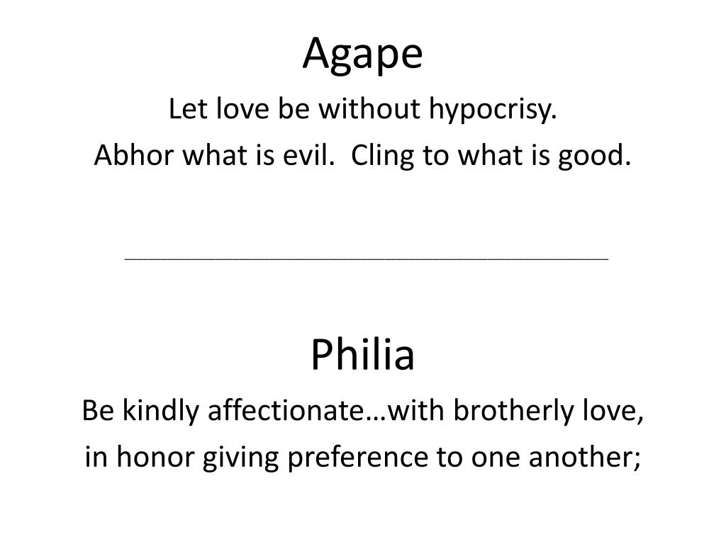 PPT Preferring one another through Agape Love PowerPoint Presentation