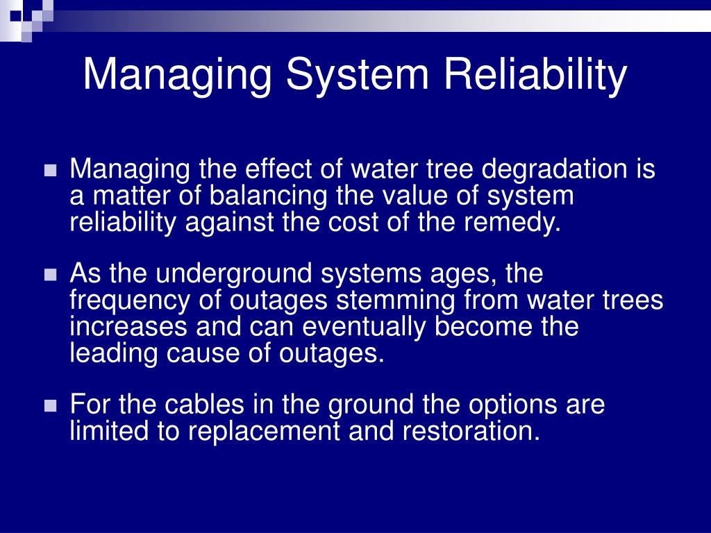 PPT Water Tree Degradation And How to Manage It PowerPoint Presentation ID2707349