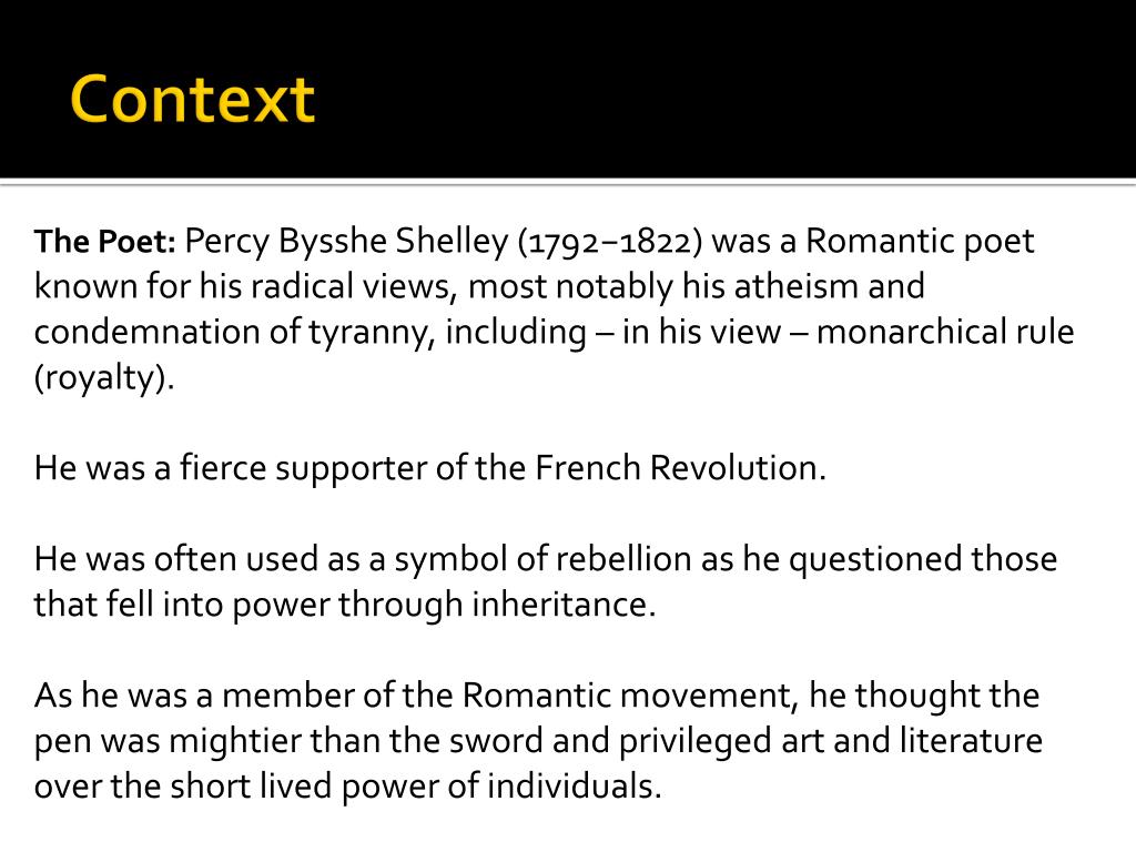 PPT Ozymandias PowerPoint Presentation, free download ID2709924