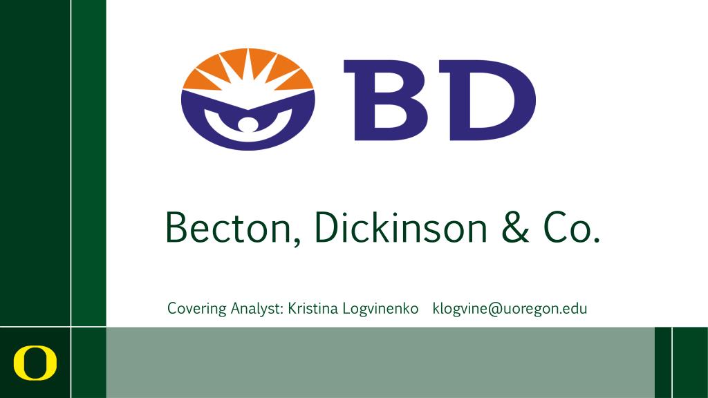 PPT Becton, Dickinson & Co. PowerPoint Presentation, free download ID2714721