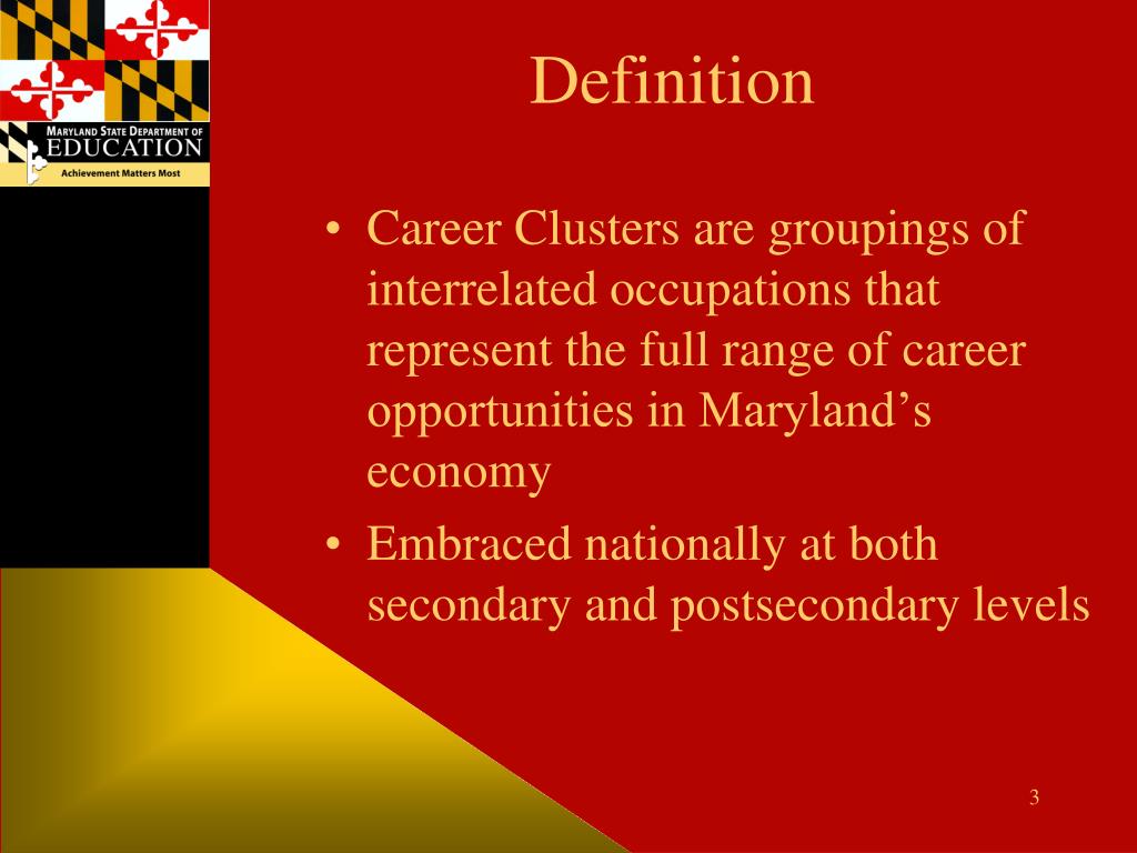 PPT Maryland Career Clusters PowerPoint Presentation, free download ID2715161