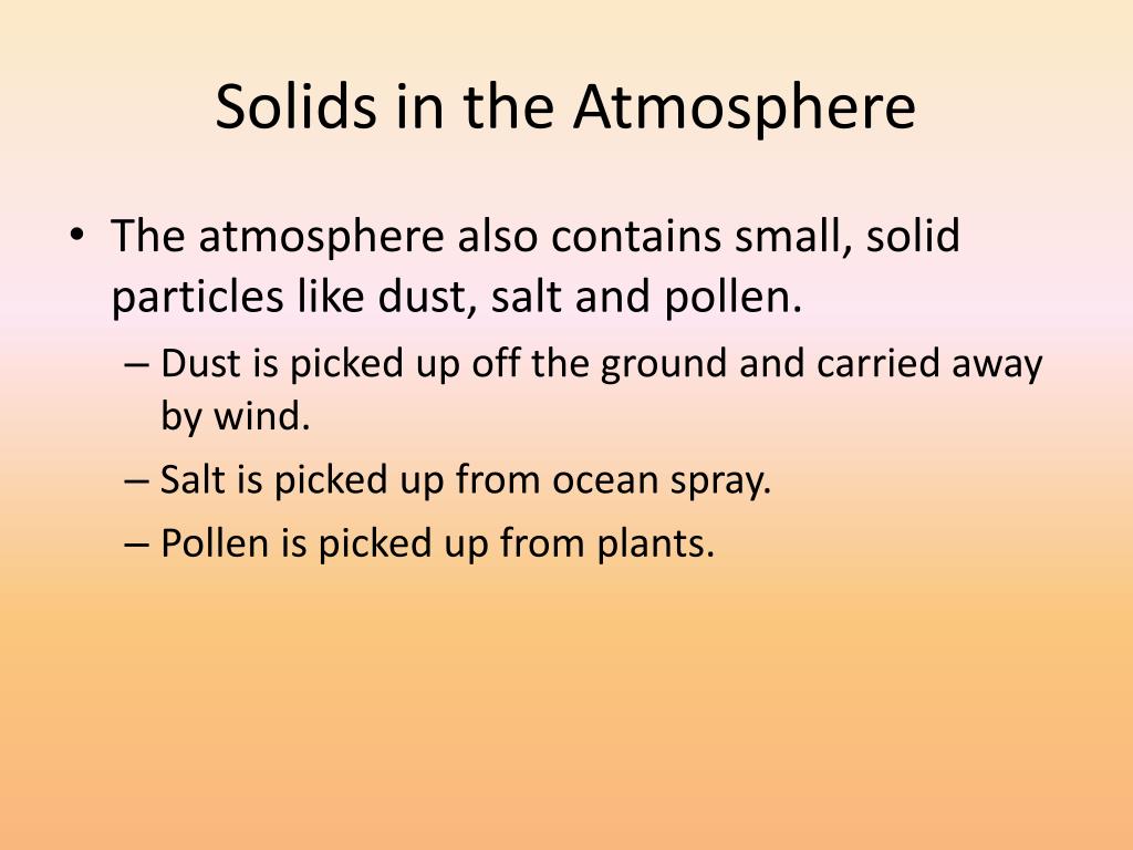 PPT What is in the Atmosphere? PowerPoint Presentation, free download