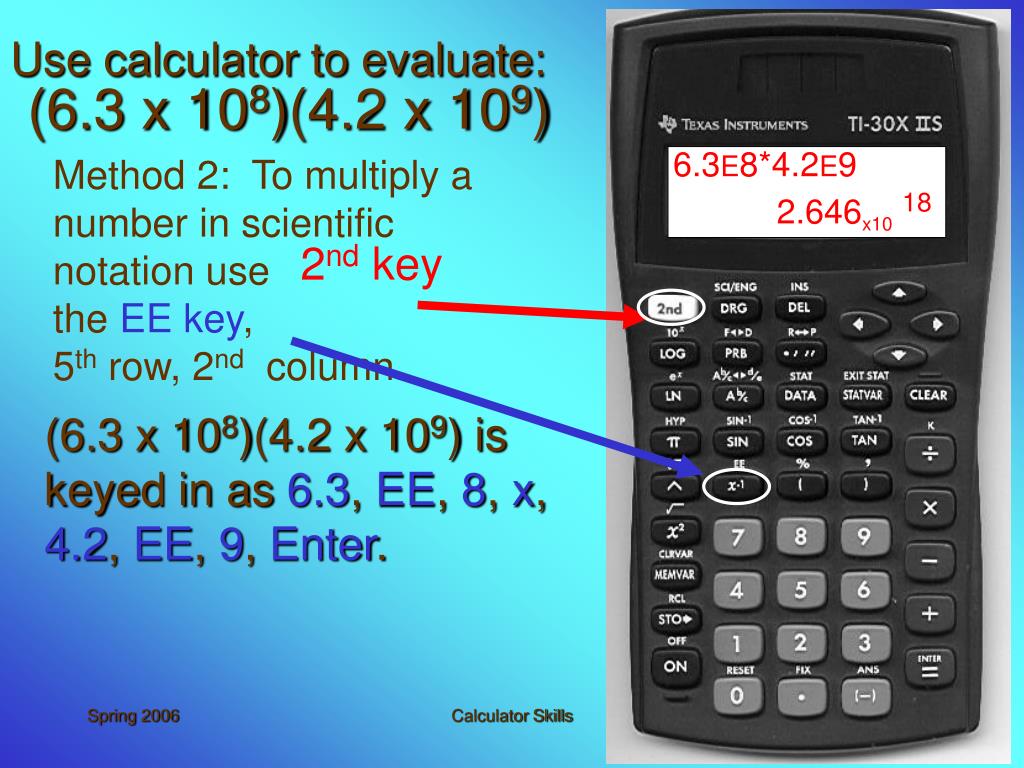 PPT TI 30X IIS Calculator Skills PowerPoint Presentation, free