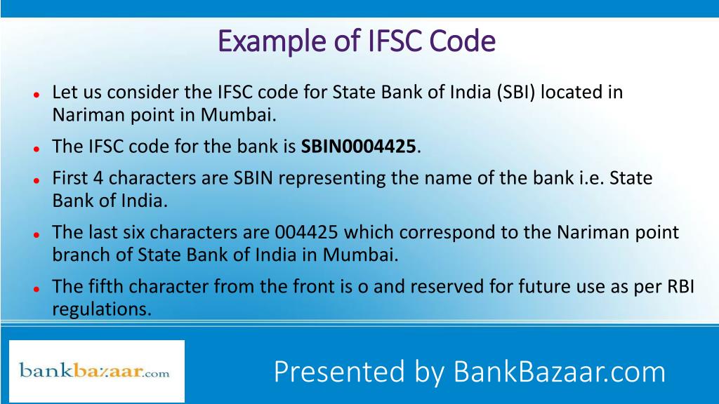 PPT IFSC Code of SBI PowerPoint Presentation, free download ID2724049