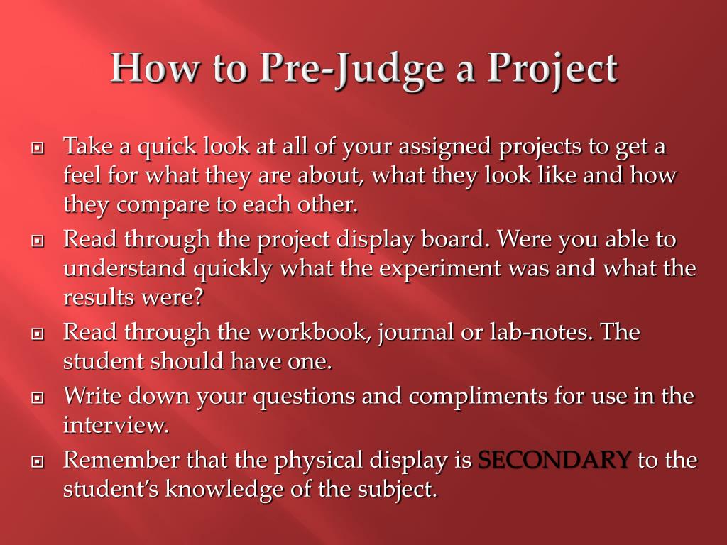 PPT SCIENCE FAIR JUDGE TRAINING PowerPoint Presentation, free