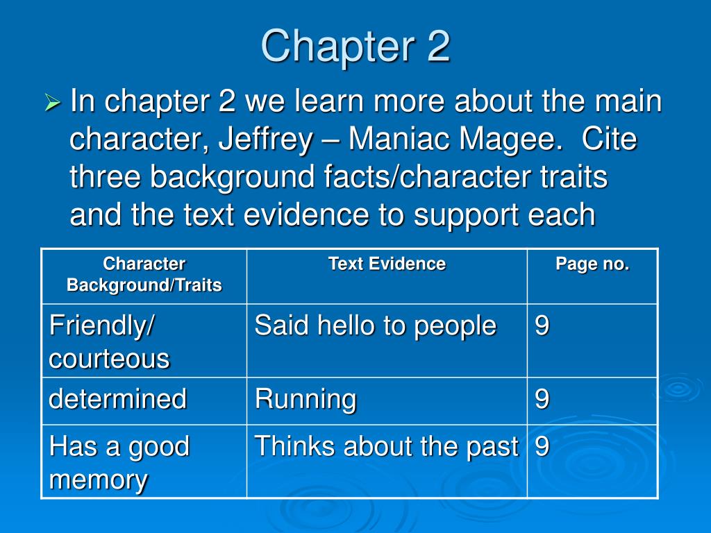 PPT Maniac Magee PowerPoint Presentation, free download ID2725646