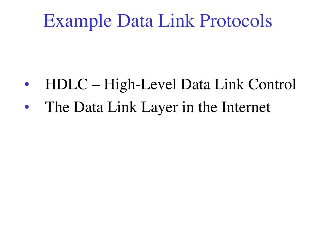 PPT The Data Link Layer PowerPoint Presentation, free download ID