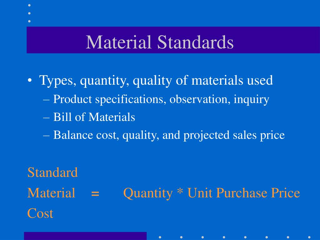 PPT Chapter 10 Standard Costing PowerPoint Presentation, free