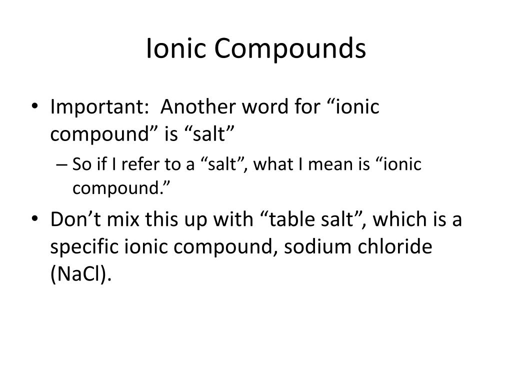 PPT Ionic Bonding PowerPoint Presentation, free download ID2731974