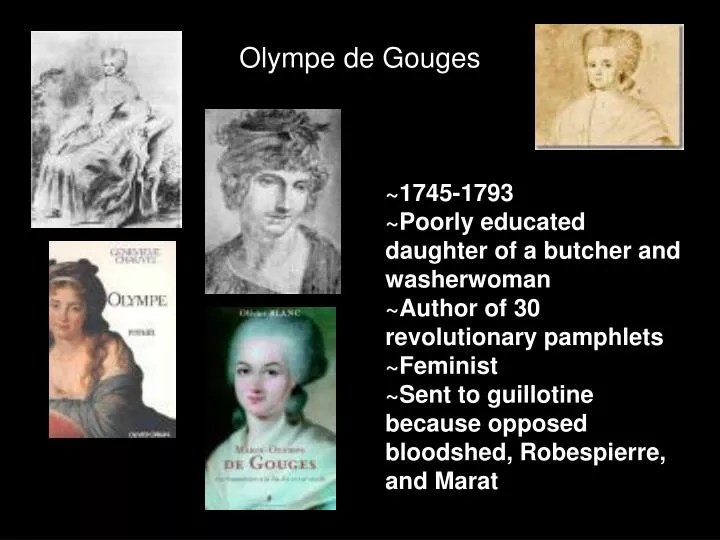 PPT Olympe de Gouges PowerPoint Presentation, free download ID2734555