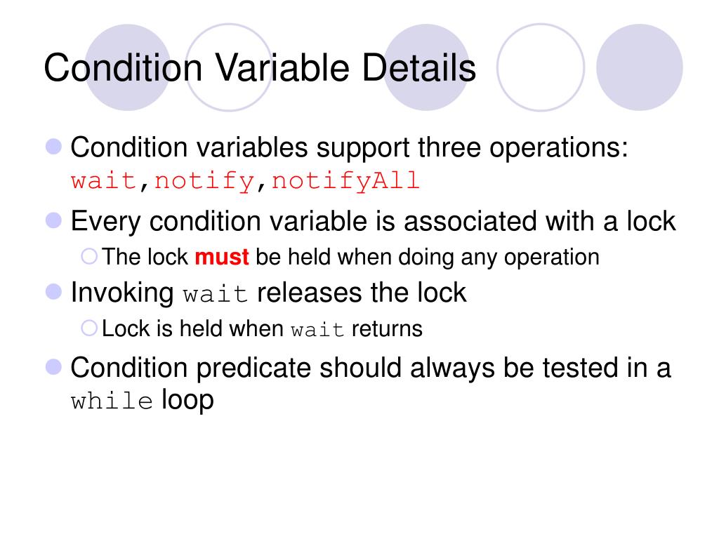 PPT Condition Variables and Producer/Consumer PowerPoint Presentation