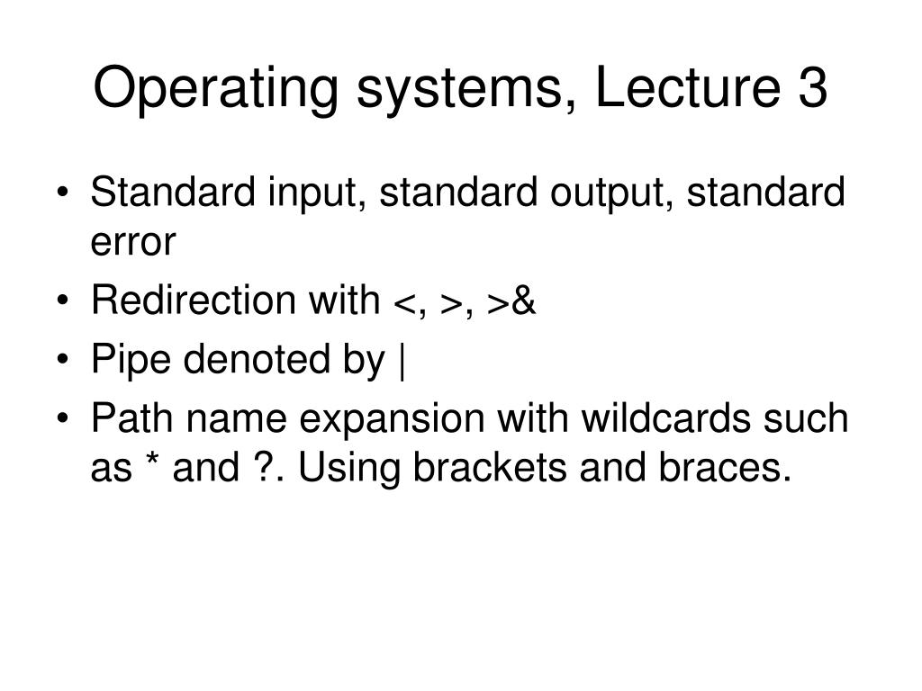 PPT Operating systems, Lecture 3 PowerPoint Presentation, free