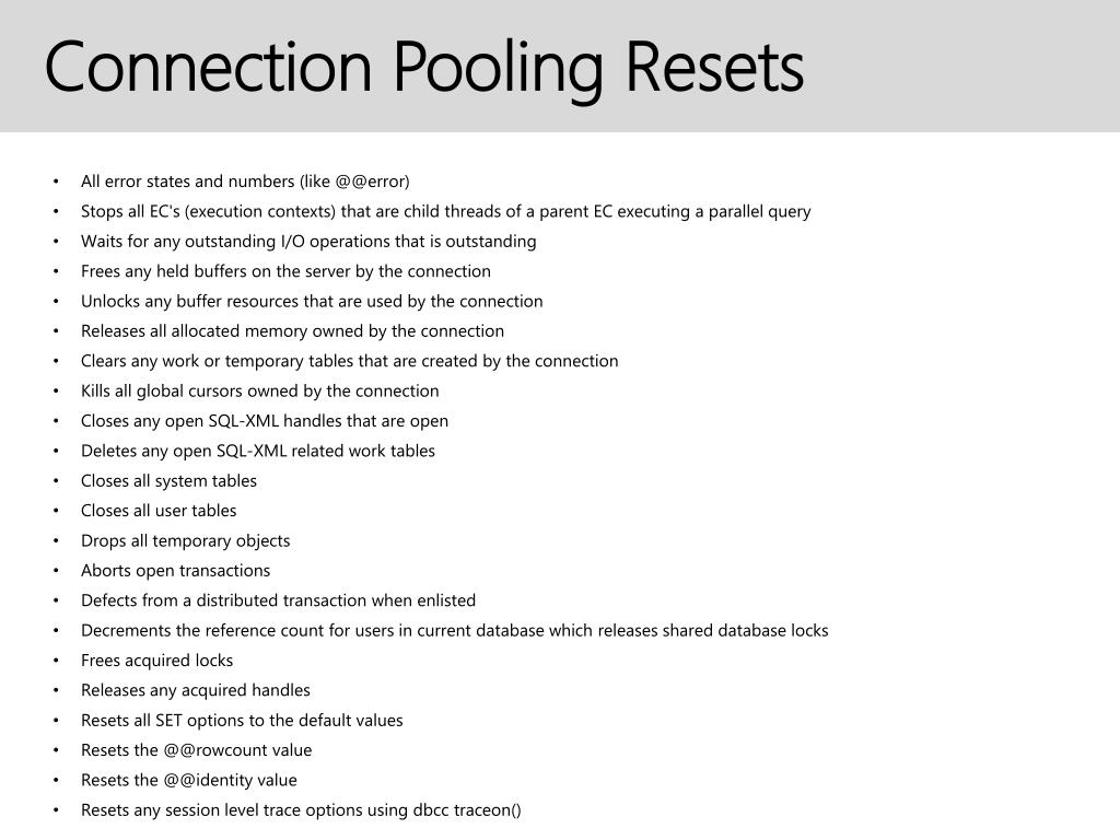 PPT Optimizing database access and diving into SqlClient
