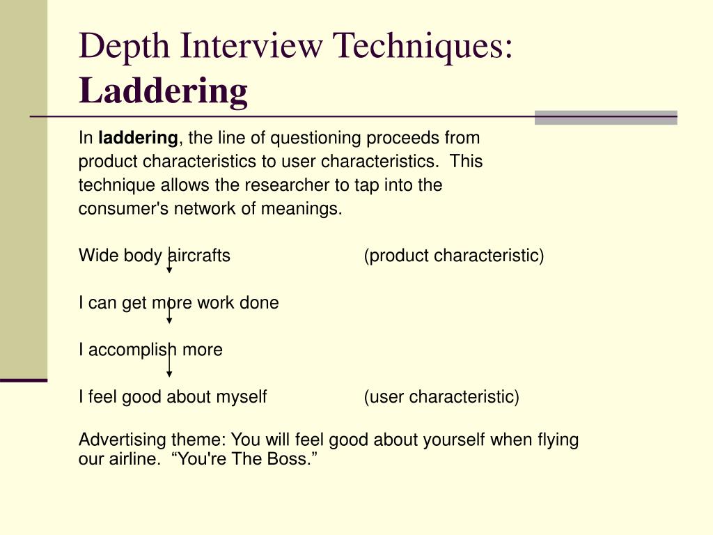 PPT Laddering Method PowerPoint Presentation, free download ID2738624