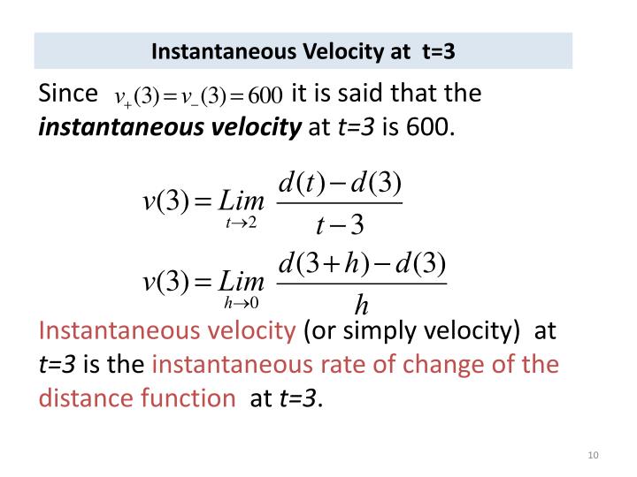 PPT Average Velocity and Instantaneous Velocity PowerPoint