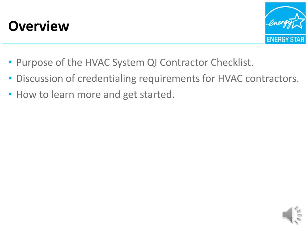 PPT Overview of the HVAC System Quality Installation (QI) Contractor