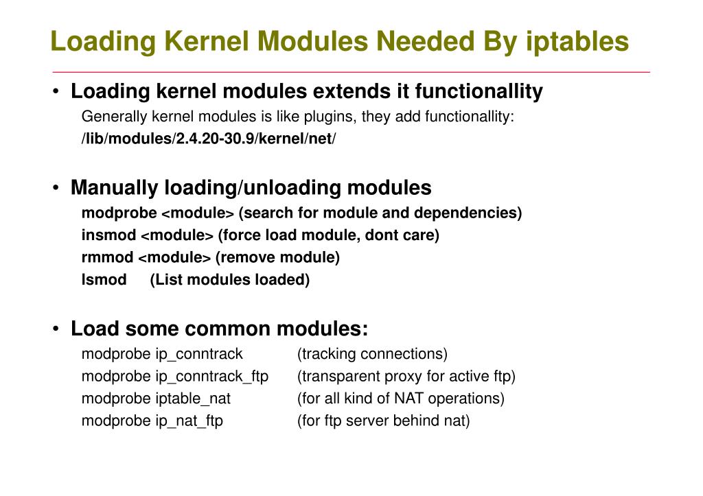 PPT IPtables PowerPoint Presentation, free download ID2739477