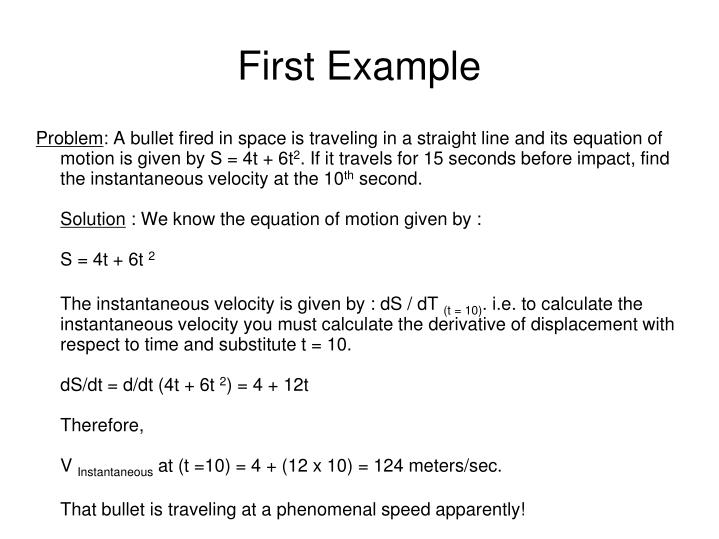 Ppt Instantaneous Velocity Powerpoint Presentation Id 2739636