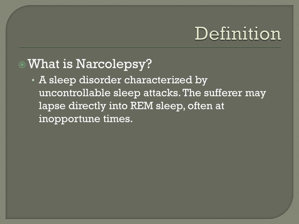 PPT Narcolepsy PowerPoint Presentation, free download ID2741508