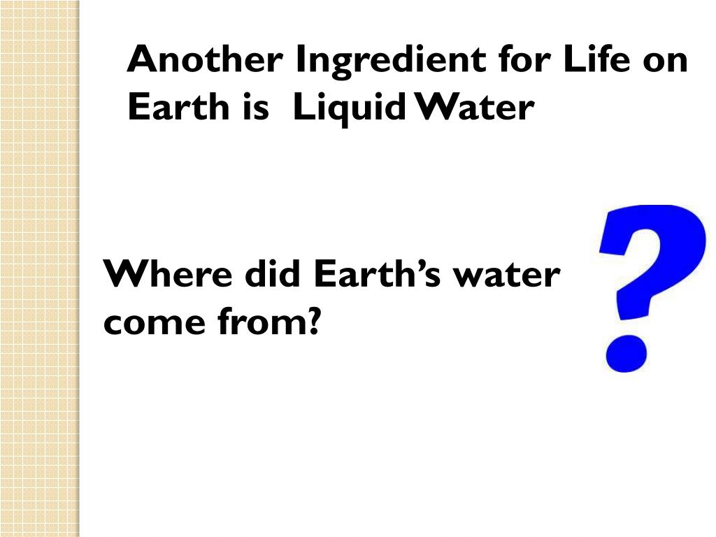 PPT Chp 1 Overview Notes Earth’s Ingredients For Life PowerPoint