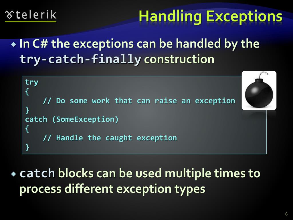 PPT Exceptions Handling PowerPoint Presentation, free download ID