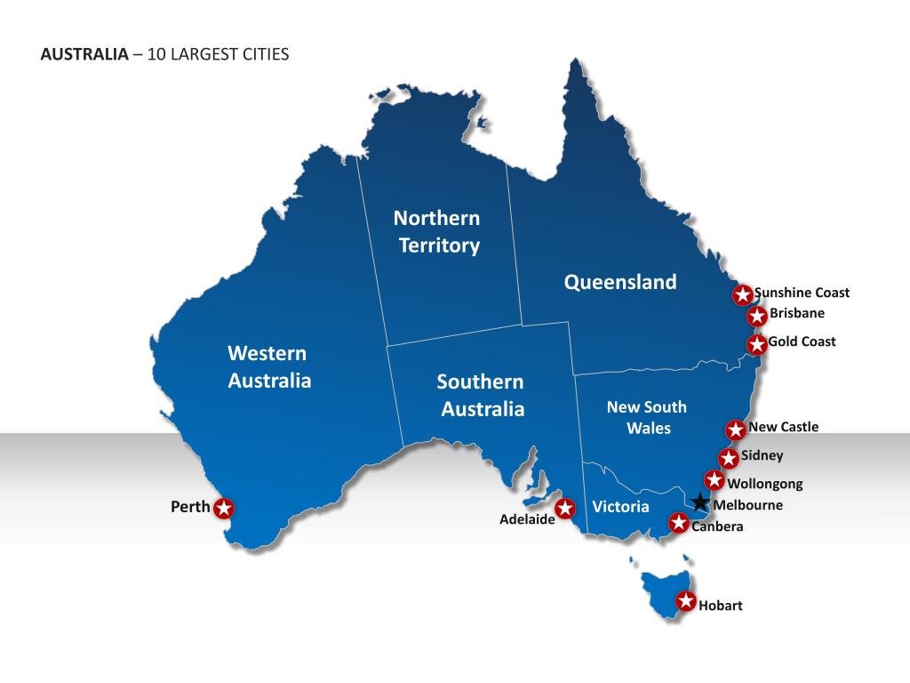 PPT MAP OF AUSTRALIA PowerPoint Presentation, free download ID2745346