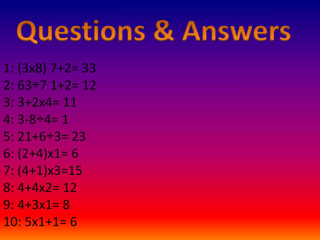PPT BODMAS PowerPoint Presentation, free download ID2749375