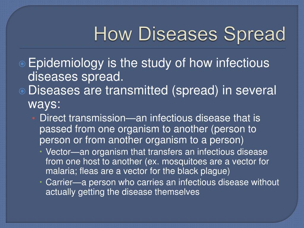 PPT How diseases spread PowerPoint Presentation, free download ID