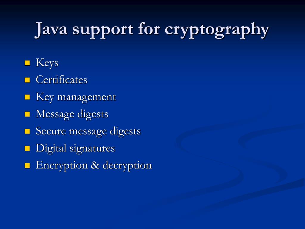 PPT Cryptography & The JCE PowerPoint Presentation, free download