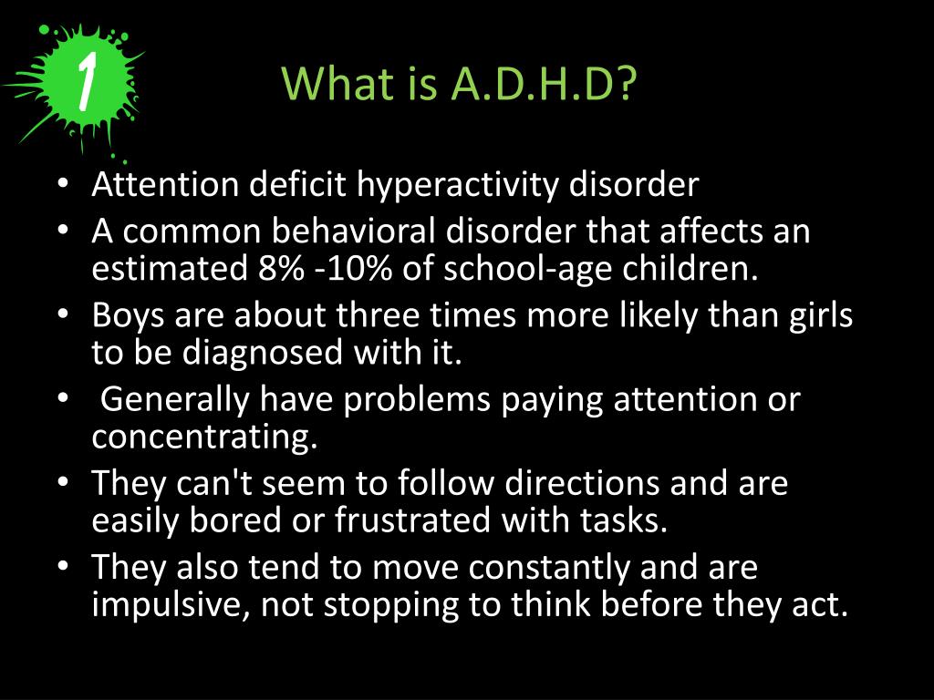 PPT A.D.H.D PowerPoint Presentation, free download ID2750690
