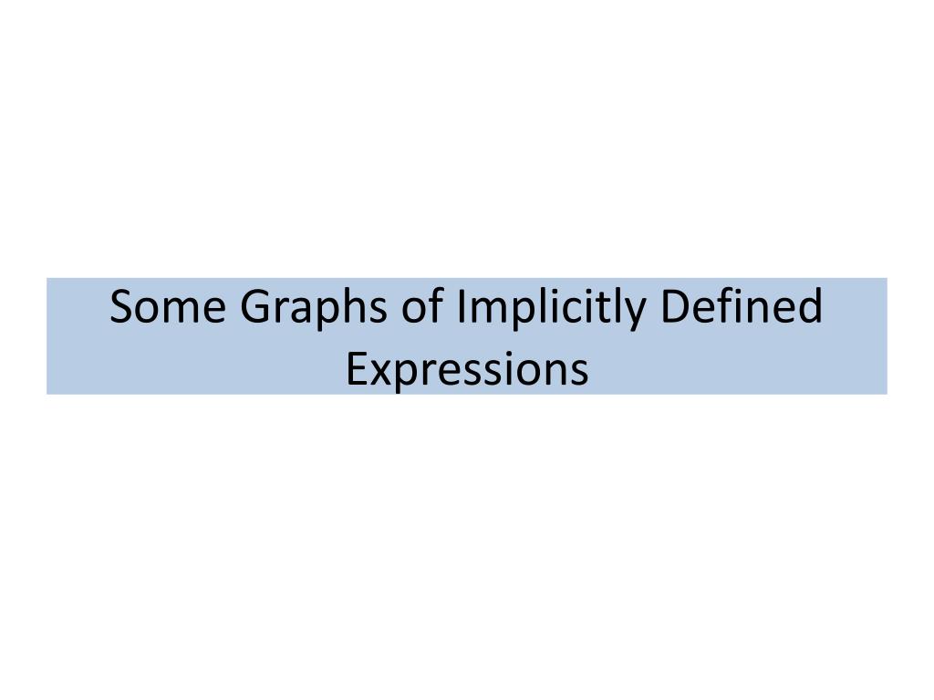 PPT Implicit Differentiation PowerPoint Presentation, free download