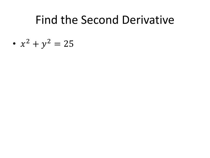 PPT Implicit Differentiation PowerPoint Presentation ID2752874
