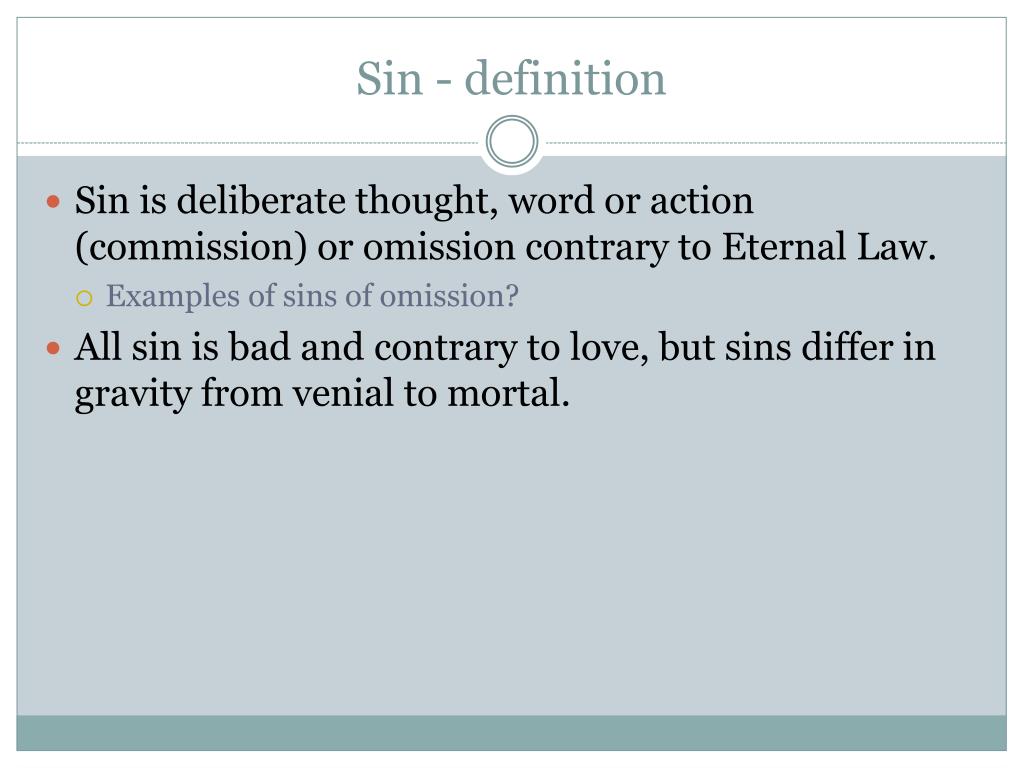 PPT Eternal Law, Sin, and Conscience PowerPoint Presentation, free