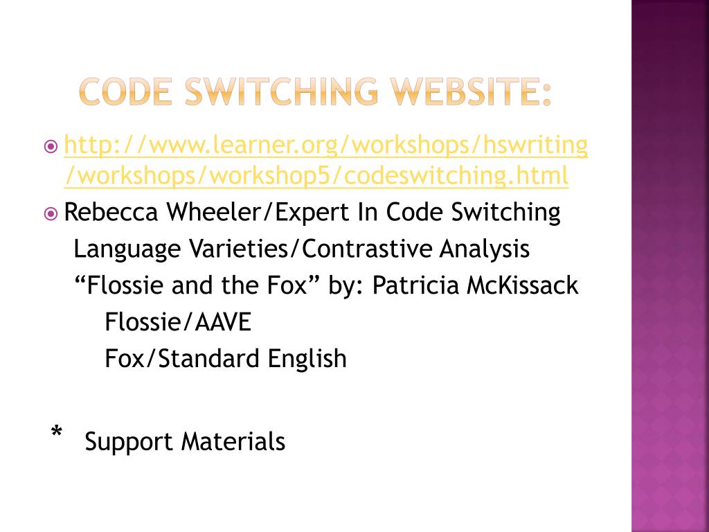 PPT Ebonics Black English African american Vernacular english