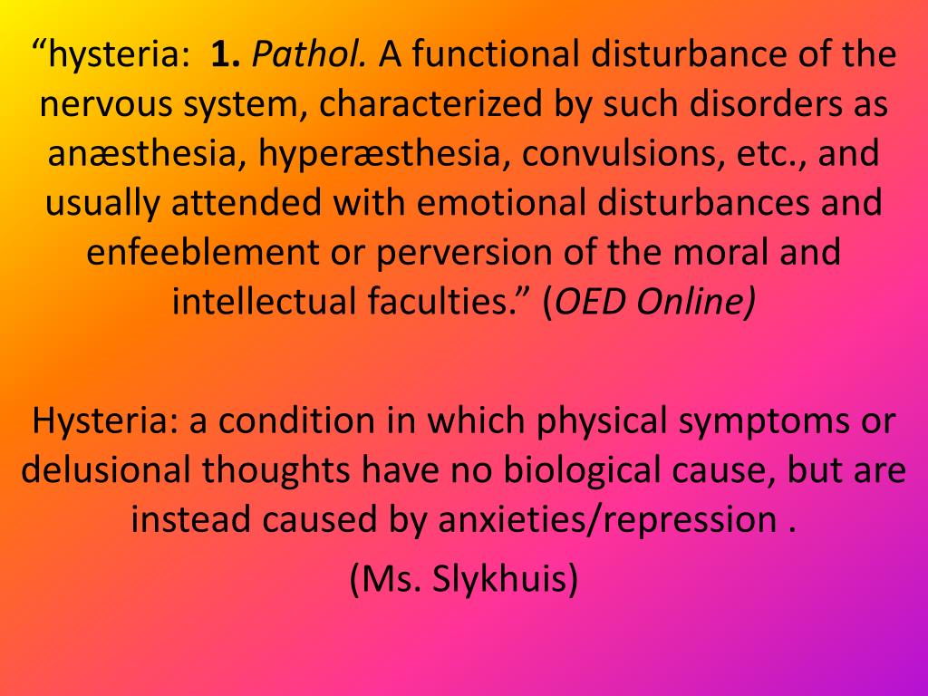 PPT (Mass) Hysteria & The Crucible PowerPoint Presentation, free