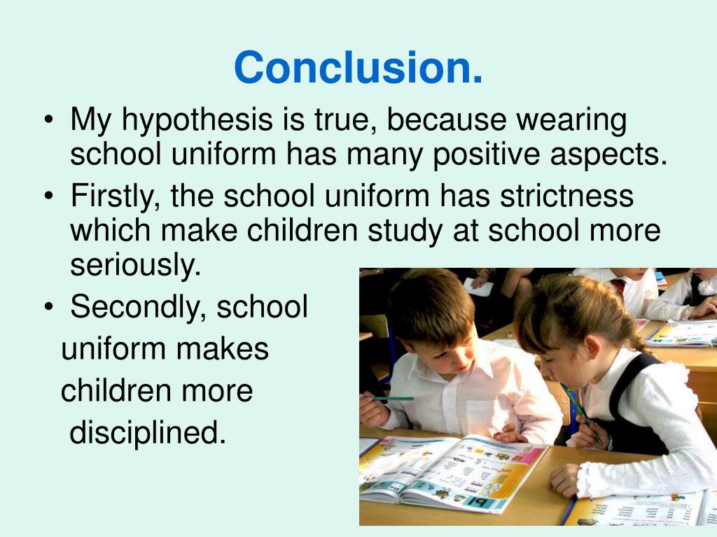 PPT School uniform and its influence on the pupils. PowerPoint